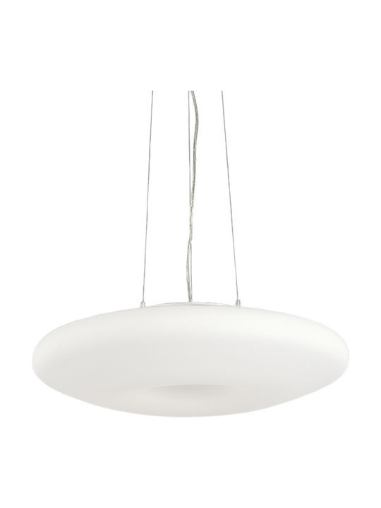 Ideal Lux Glory SP3 D40 Ρυθμιζόμενο Κρεμαστό Φωτιστικό Λευκό με Ντουί E27 40x40x20εκ.