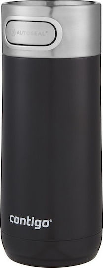 Contigo Luxe Autoseal Glass Thermos Stainless Steel BPA Free 360ml Black with Mouthpiece