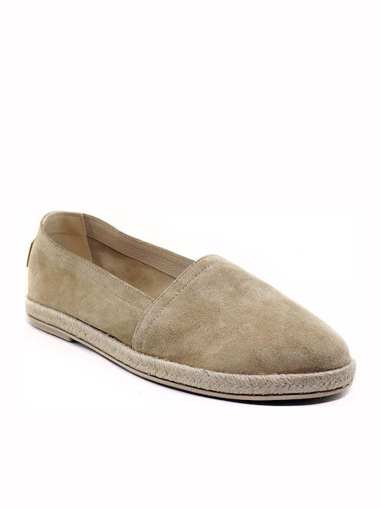 Suede Γυναικείες Εσπαντρίγιες σε Μπεζ Χρώμα