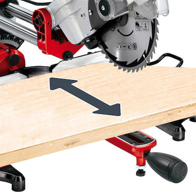 Einhell TC-SM 2131 Dual Φαλτσοπρίονο Συρόμενο με Ισχύ 1800W, Οδηγό Laser & Δίσκο Κοπής Διαμέτρου 210mm