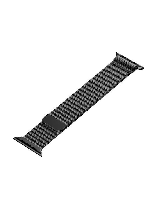 Tactical Milanese Loop Strap Stainless Steel Black (Apple Watch 38/40/41mm)