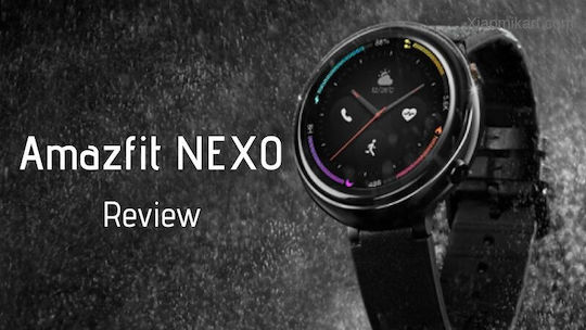 Amazfit Nexo Ceramică 36mm Smartwatch cu eSIM și Pulsometru (Negru)