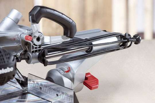 Metabo KGS216M Miter Saw Electric Sliding with Power 1200W, Laser Guide, Cutting Disc Diameter 216mm & Cutting Speed 5000rpm