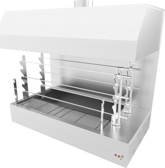 Biokan TLG6 Грил с шишчета Въглища 2.5кВт с Размери 83x160x90см