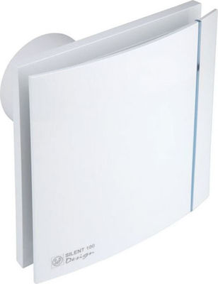 S&P Design 100CZ 5210602600 Wall-mounted Ventilator Bathroom 100mm Silver