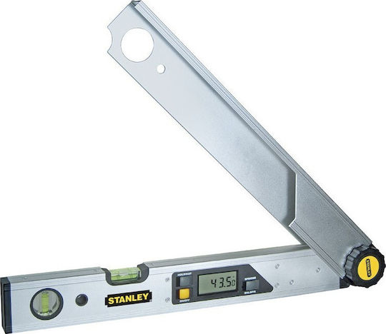Stanley Digital Angle Ruler For Electricians Aluminum Length 40cm With Protractor And Spirit Level