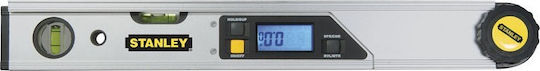 Stanley Digital Angle Ruler For Electricians Aluminum Length 40cm With Protractor And Spirit Level
