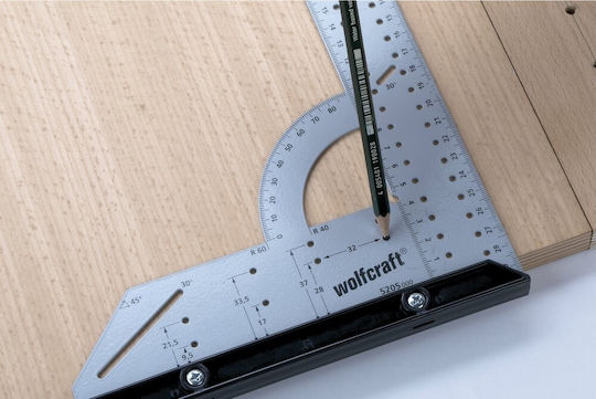 Wolfcraft Γωνιόμετρο Μαραγκών Μεταλλικό με Πατούρα Μήκους 50εκ. με Μοιρογνωμόνιο