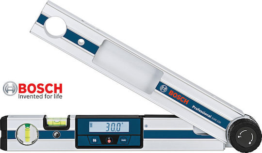 Bosch Gam 220 Professional Digital Goniometru Service Auto / Mecanici Auto Plastic Lungime 40 cm cu Raportor și Nivel cu Bule de Aer din Aluminiu