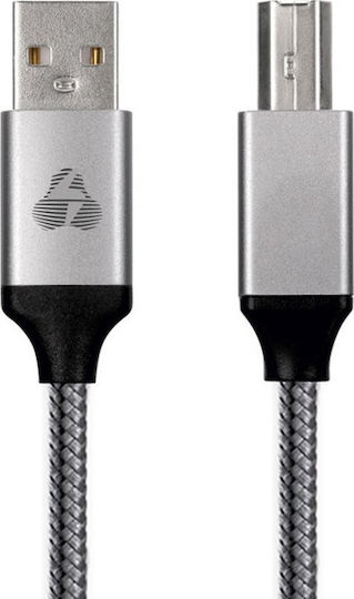Powertech USB 2.0 Cablu USB-A de sex masculin - USB-B de sex masculin Gri 1.5m PTR-0075