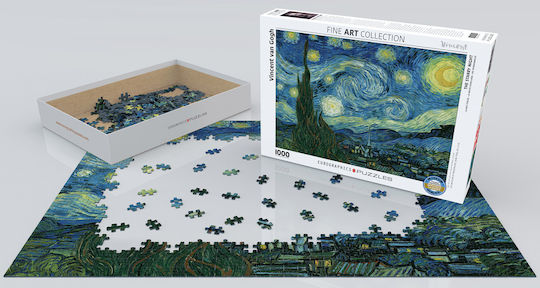 Starry Night by Van Gogh Puzzle 2D Smart Cut Design 1000pcs 6000-1204