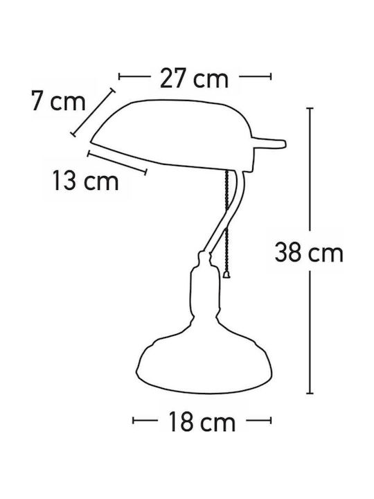 Inlight 3431 Office Lamp for Socket E27 in White Color
