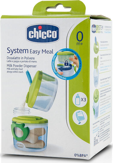 Chicco Δοσομετρητής Γάλακτος σε Σκόνη για 3 Μερίδες Φαγητού Πράσινος Easy Meal