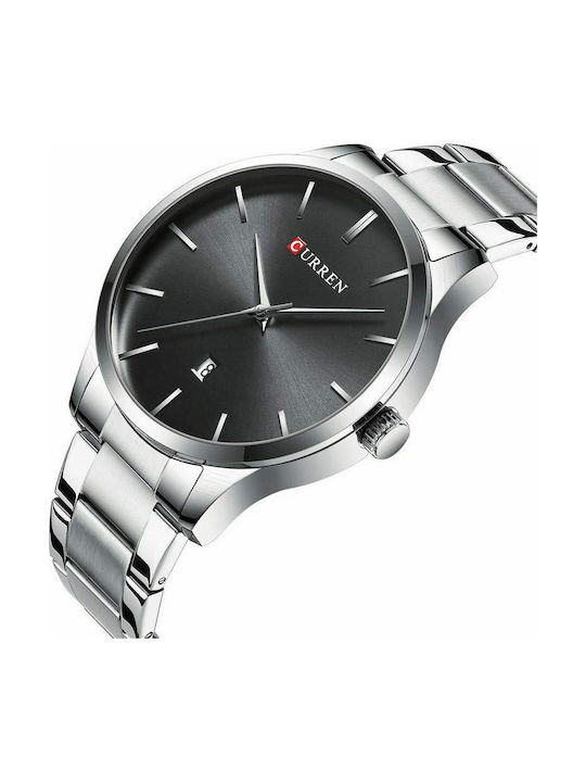 Curren Watch Battery with Silver Metal Bracelet