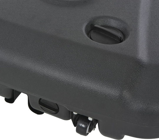 vidaXL Βάση Ομπρέλας Πλαστική με Τροχούς Μαύρη 60x80x15cm