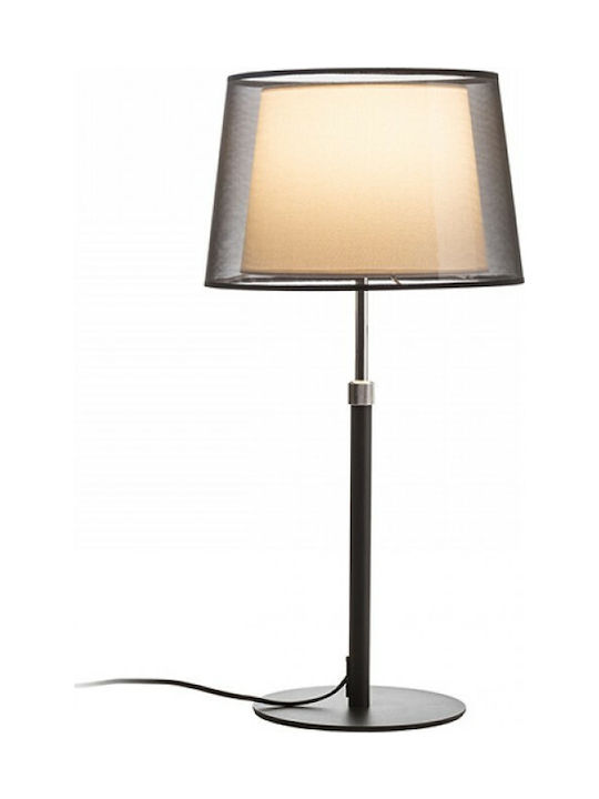 Rendl Light Studio Esplanade Table Πορτατίφ με Γκρι Καπέλο και Μαύρη Βάση