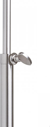 Rendl Light Studio Edika Table Metal Table Lamp for Socket E27 with Brown Shade and Silver Base