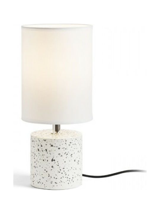 Rendl Light Studio Camino Table With Shade Πορτατίφ με Λευκό Καπέλο και Λευκή Βάση