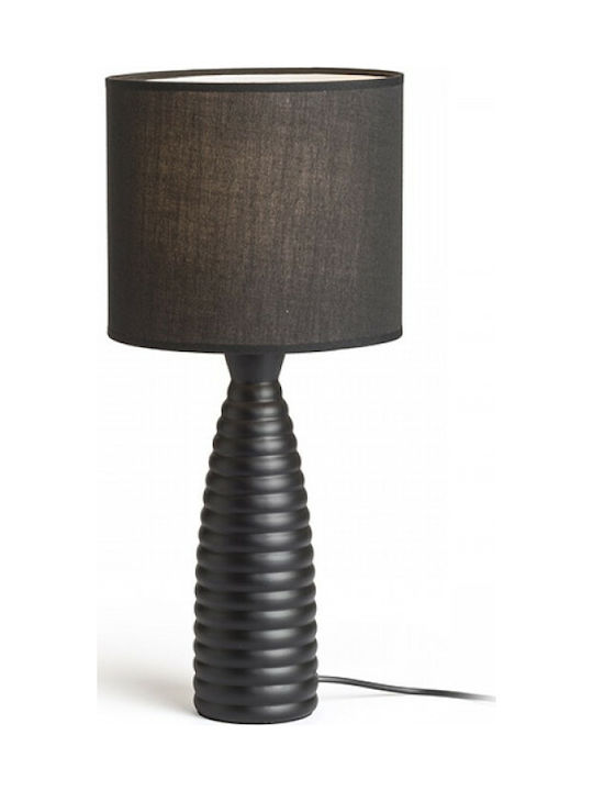 Rendl Light Studio Laura Metal Table Lamp for Socket E27 with Black Shade and Base