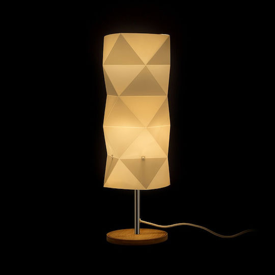 Rendl Light Studio Zumba Wood Table Lamp for Socket E14 with White Shade and Beige Base