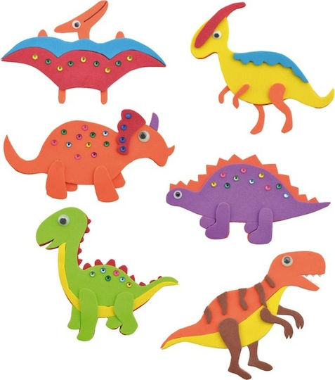 Andreu Toys Magnetic Construction Toy Eva Magnet Dinosaurs