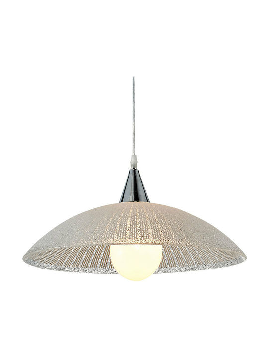 Home Lighting Talin Hängelampe Weiß Glocke mit Fassung E27 40cm.