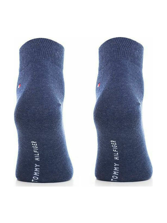 Tommy Hilfiger Herren Einfarbige Socken Blau 2Pack