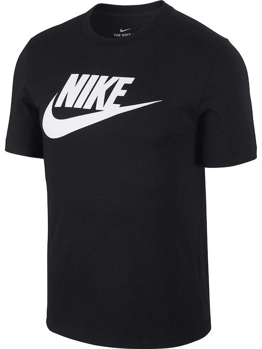 Nike Icon Futura Sportliches T-Shirt Schwarz