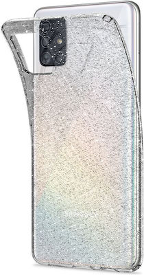 Spigen Liquid Crystal Glitter Silicone Back Cover Transparent (Galaxy A71)