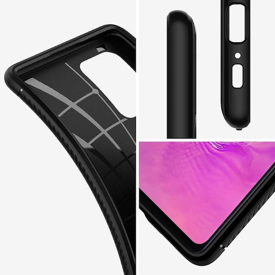 Spigen Rugged Armor Задна корица Силикон Черен (Galaxy S10 Lite) ACS00676