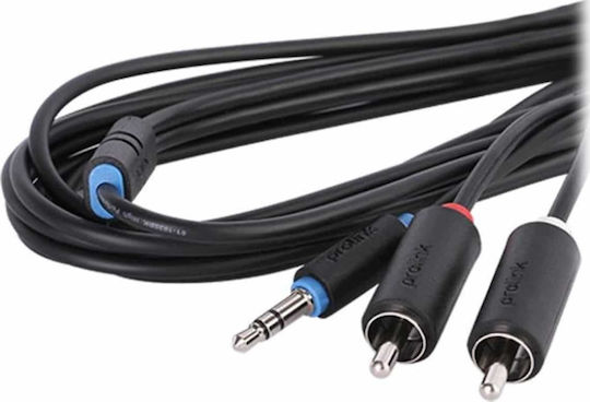 Prolink Audio Cable 3.5mm Male - RCA Male Black 1.5m PB103-0150