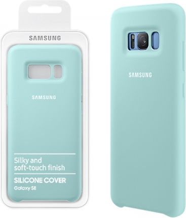 Samsung Umschlag Rückseite Silikon Türkis (Galaxy S8)