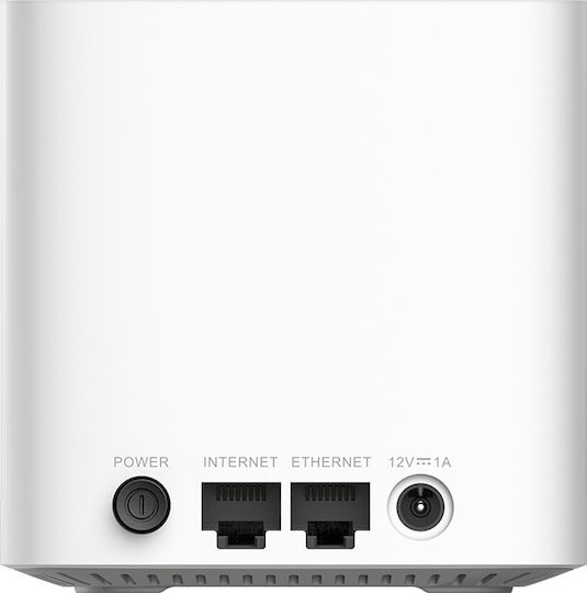 D-Link COVR-1102 Rețea WiFi Mesh Punct de acces Wi-Fi 5 Banda Duală (2.4 și 5GHz) în Kit dublu