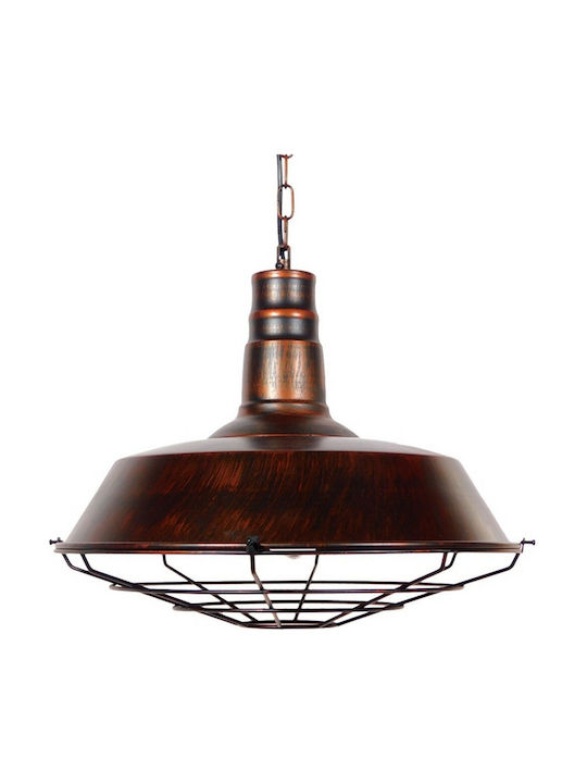 GloboStar Pendant Light Brown Bell with Socket E27