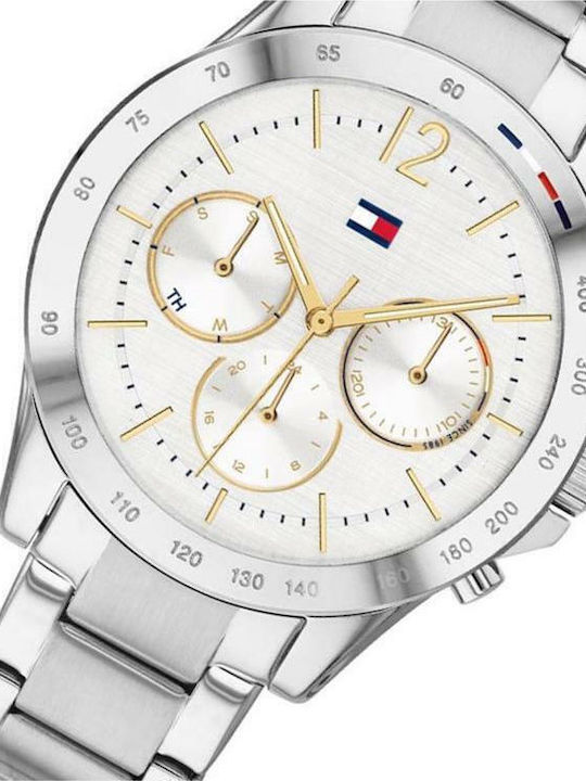 Tommy Hilfiger Haven Women's Watch Chronograph with Silver Metal Bracelet