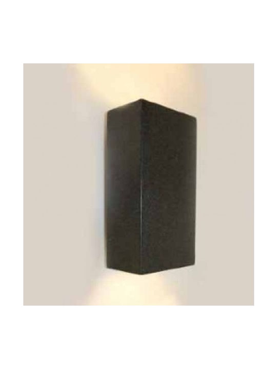 V-TAC Modern Lamp Wall with Socket G9 Gray 12x12x10cm