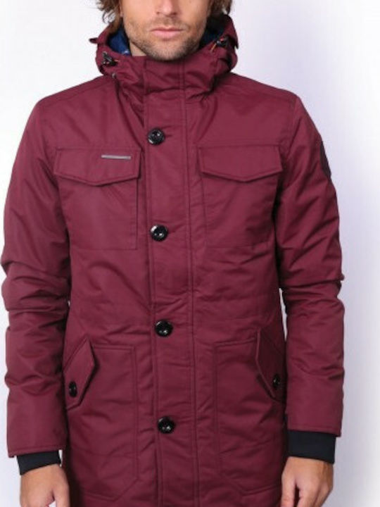 Men's Winter Parka Jacket Cherry