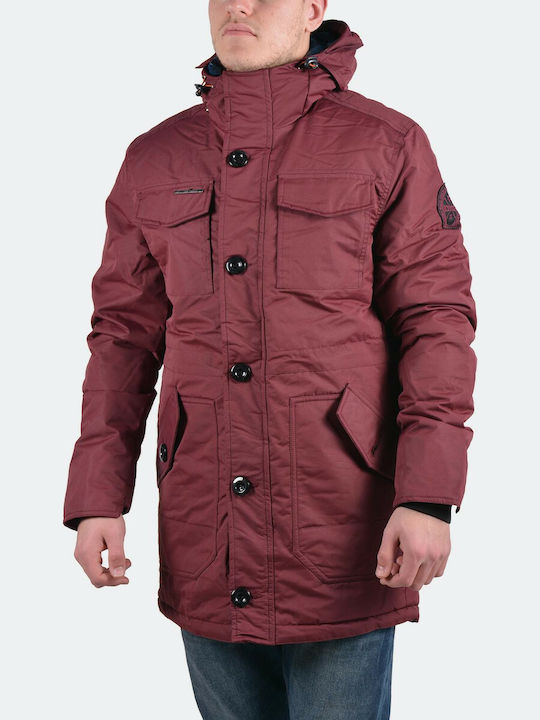 Men's Winter Parka Jacket Cherry