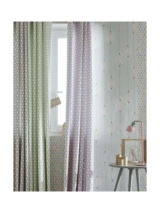 Mc Decor Curtain with Grommet Rock Jade 140x260cm