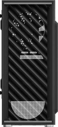 Zalman T7 Gaming Midi-Turm Computergehäuse mit Seitenfenster Schwarz