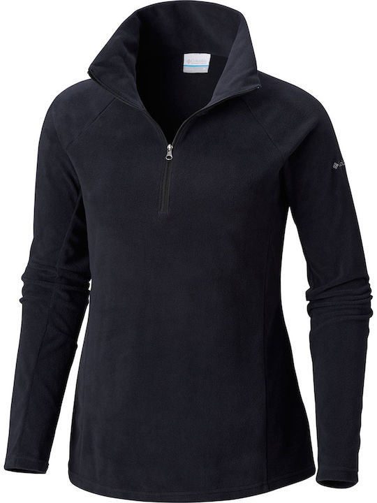 Glacial IN 1/2 Zip Дамски Суитшърт Черен
