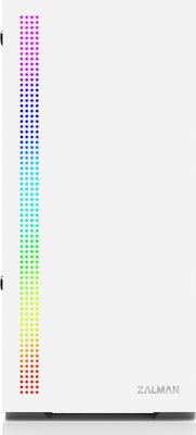 Zalman S5 Gaming Midi-Turm Computergehäuse Weiß