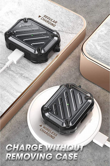 Supcase Unicorn Beetle Pro Plastic Case with Keychain Black for Apple AirPods Pro
