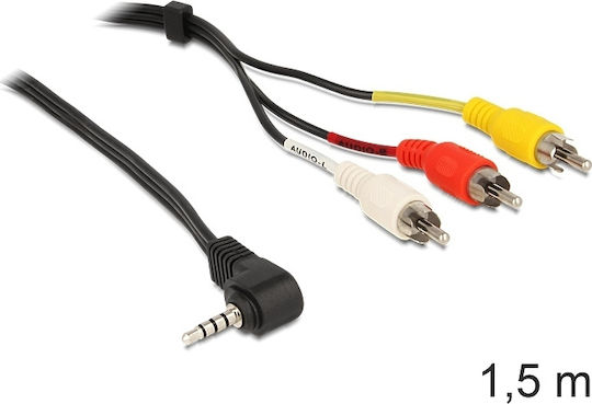 DeLock 3.5mm male to Composite male 1.5m Cable (84504)