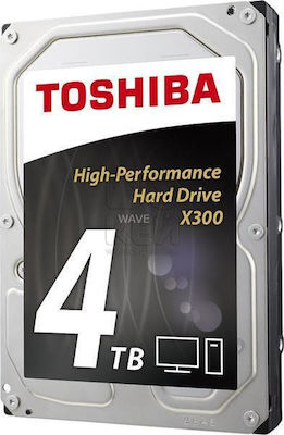 Toshiba X300 4TB HDD Hard Drive 3.5" SATA III 7200rpm with 128MB Cache for Desktop HDWE140UZSVA
