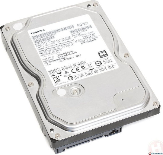Toshiba DT01 2TB HDD Hard Drive 3.5" SATA III 7200rpm with 64MB Cache for Desktop DT01ACA200