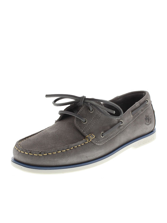 Navigator Suede Ανδρικά Boat Shoes σε Γκρι Χρώμα