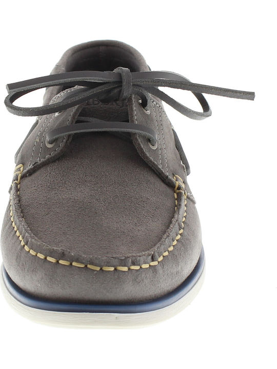 Navigator Suede Ανδρικά Boat Shoes σε Γκρι Χρώμα