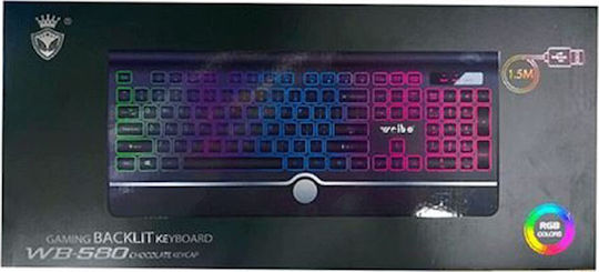 Weibo WB-580 Gaming-Tastatur mit RGB-Beleuchtung (Englisch US)
