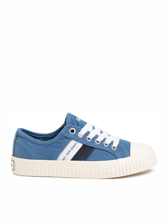 Pepe Jeans Kinder-Sneaker Malibu Hellblau